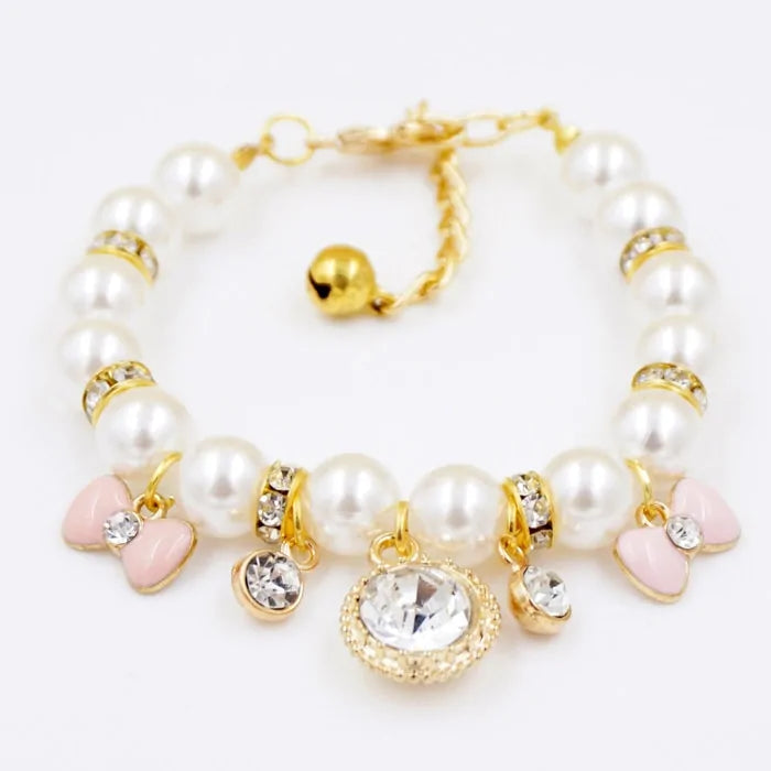 Princess Pearl Pet Necklace for Small Animals