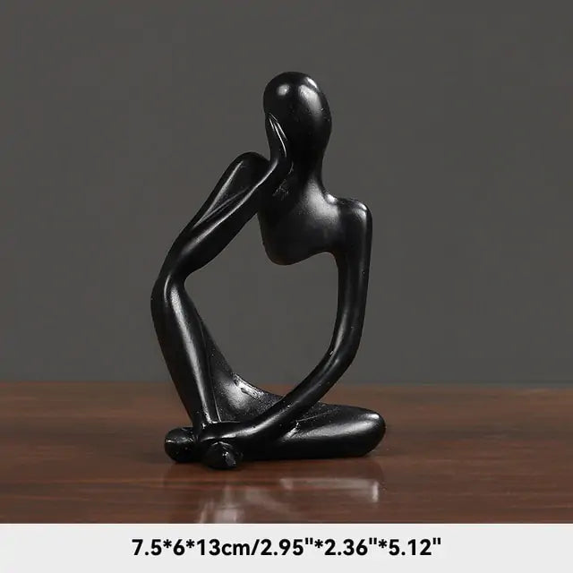 The Thinker Abstract Figurine