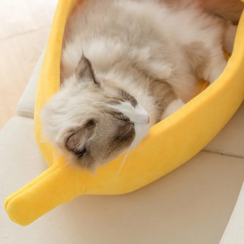 Cat Bed Banana Shape
